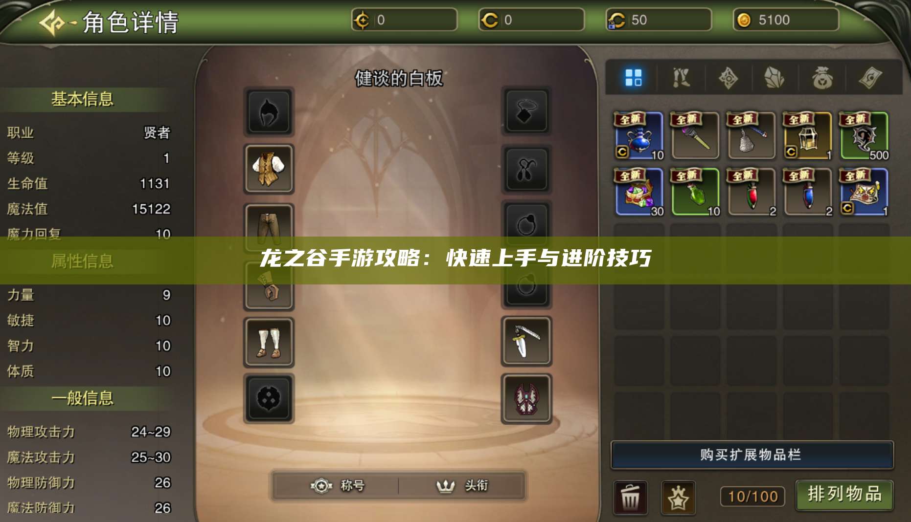 龙之谷手游攻略：快速上手与进阶技巧